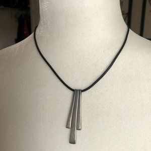 Price Drop!! Black and Silver Necklace